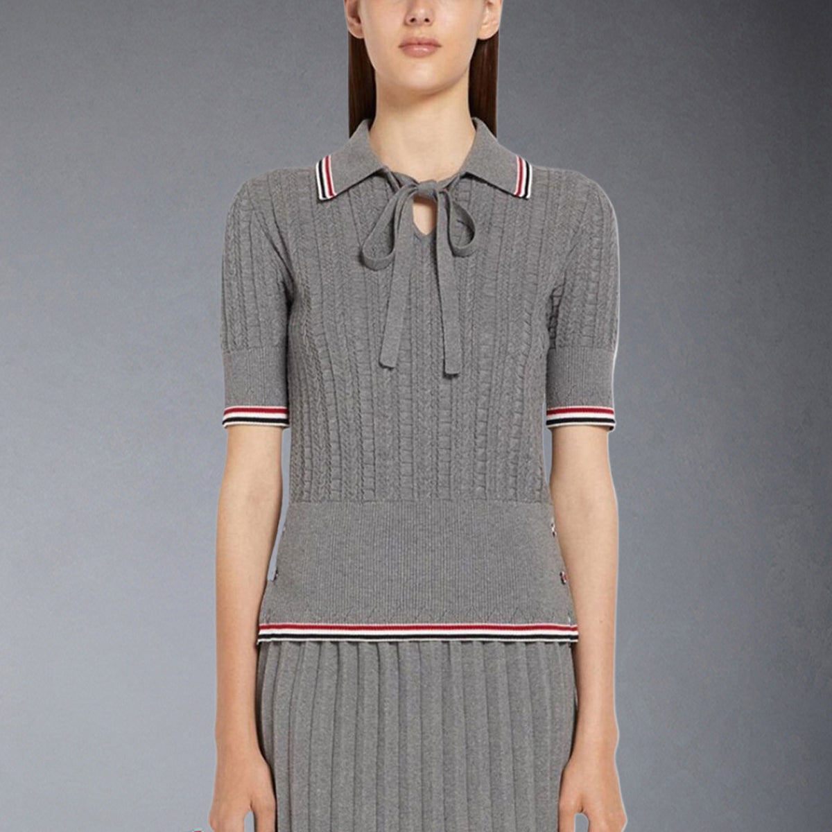 MR.TOM Women stripe POLO shirt