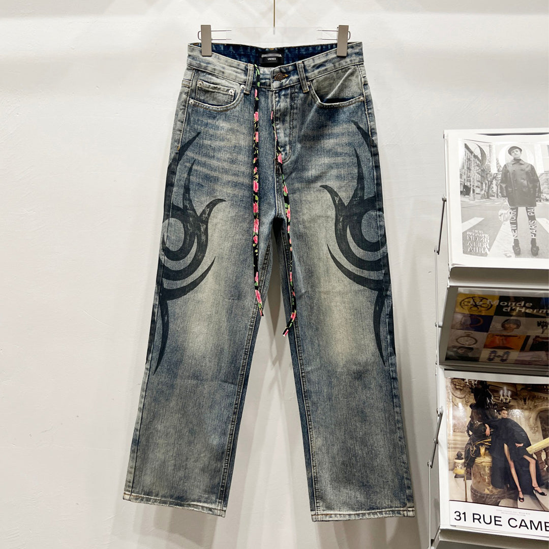2025SS New Graffiti Jeans
