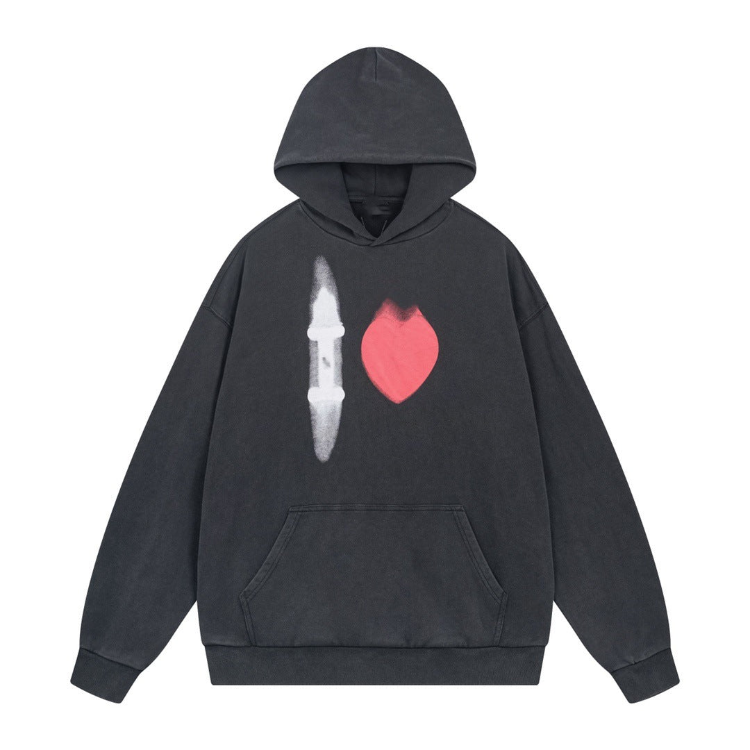 2025 Couples Print Hoodie