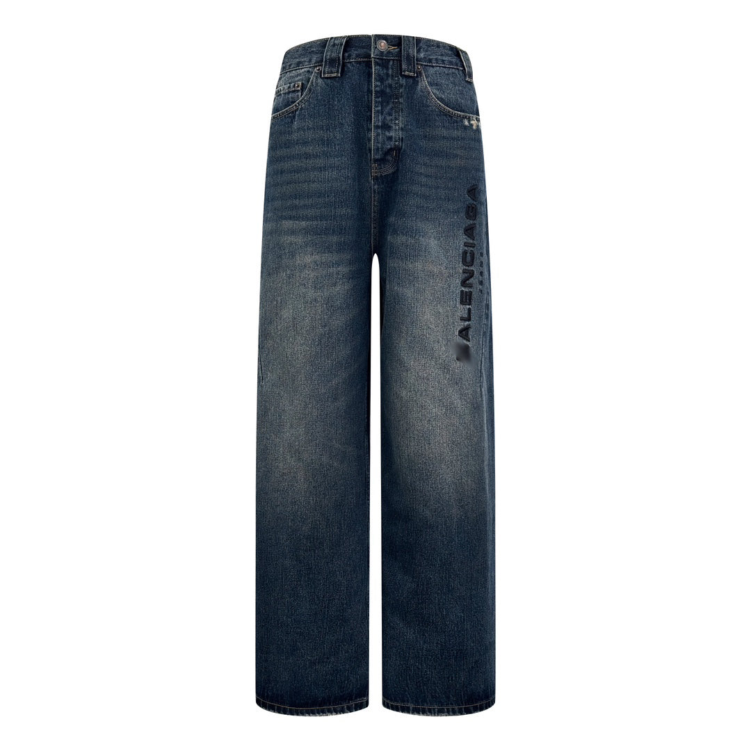 2025SS New Loose Fit LOGO Jeans
