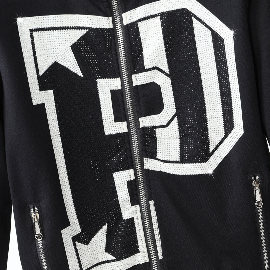 2025SS Embroidery Black Hoodie