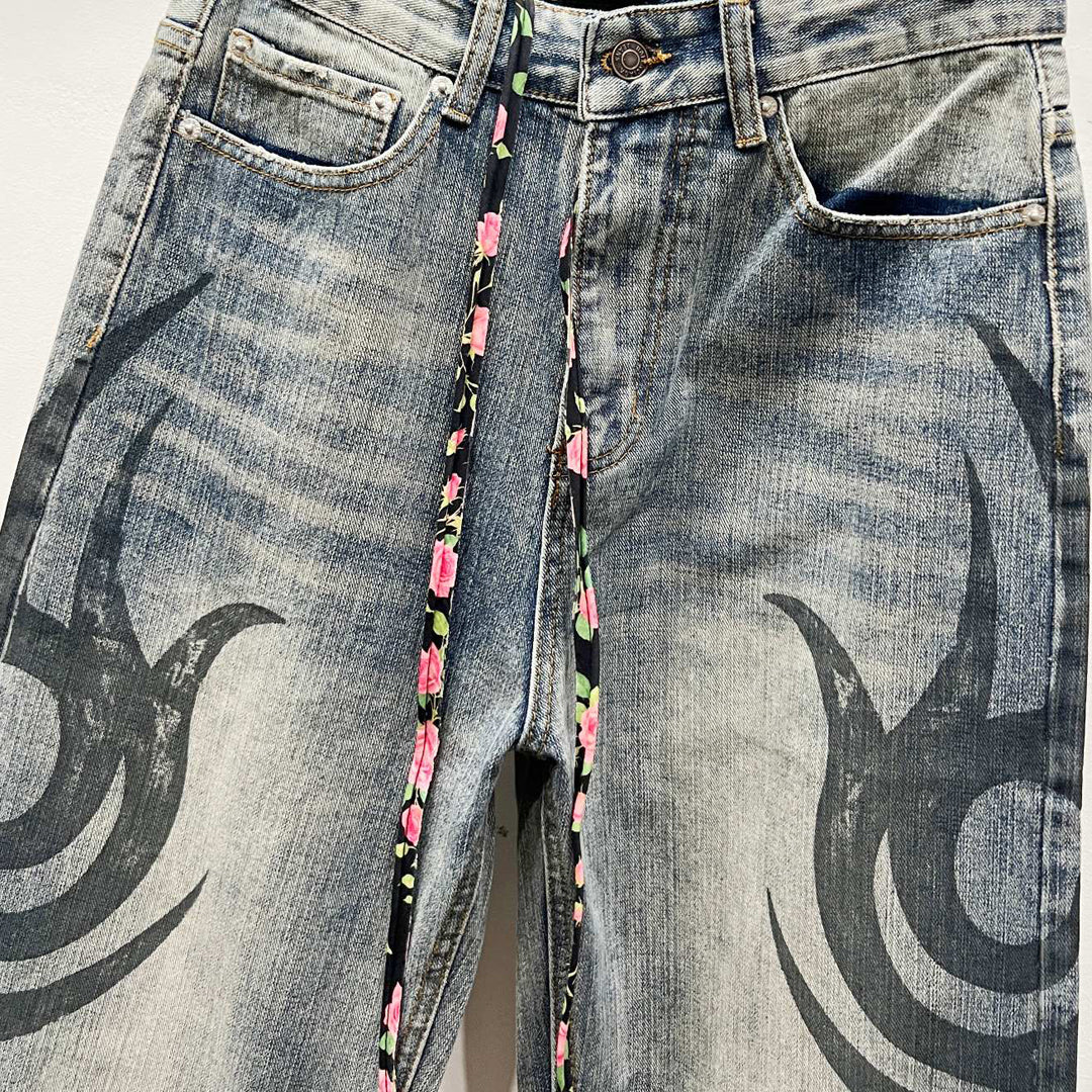 2025SS New Graffiti Jeans