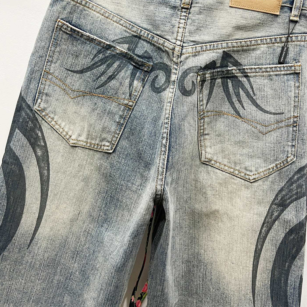 2025SS New Graffiti Jeans