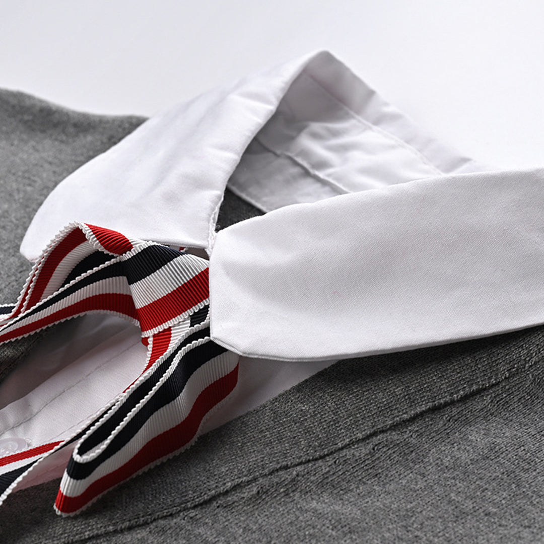 MR.TOM Women Ribbon POLO shirt