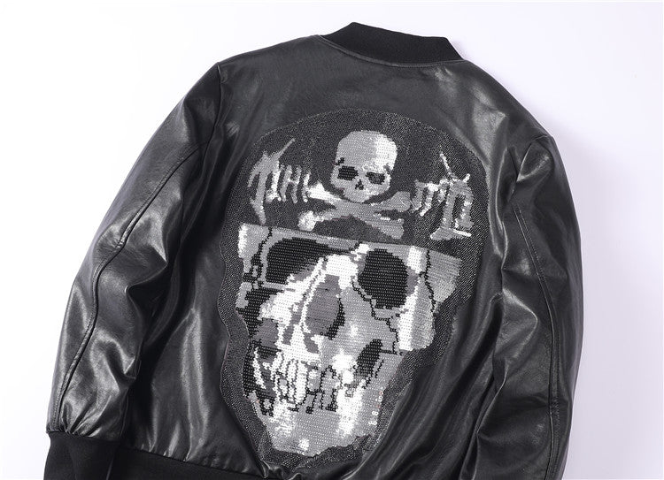 New-Philpp LOGO Cowhide Jacket
