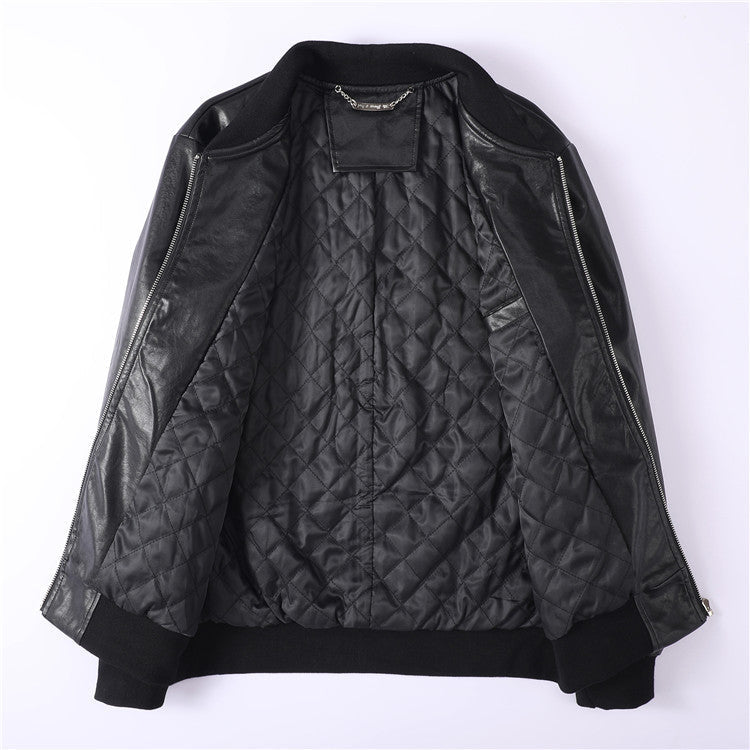 New-Philpp LOGO Cowhide Jacket