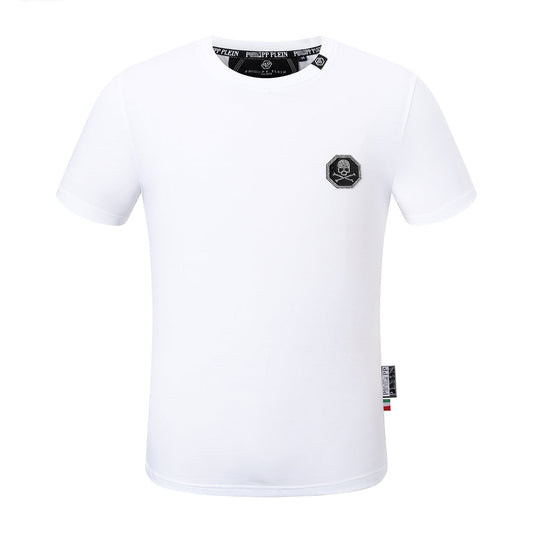 New-Hot stamping Skull T-shirt