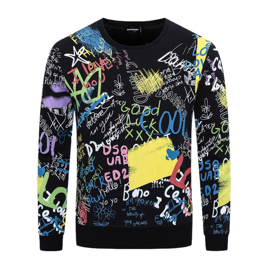 New-D2 2025SS Print Hoodie