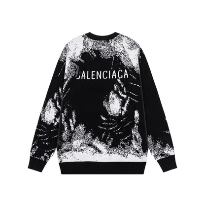2025ss Man Graffiti Wool Sweater