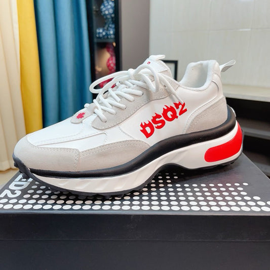 New-DSQ2 Men's shoes Leather sneakers