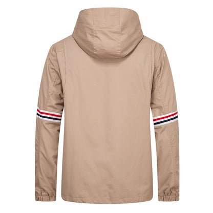 MR.TOM Khaki Hooded Jacket