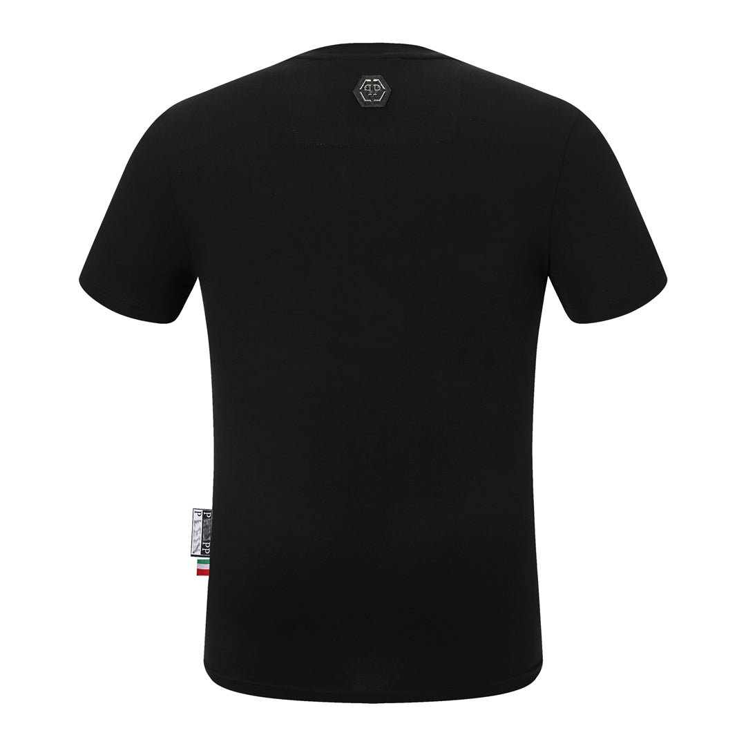 New-Hot stamping Skull T-shirt