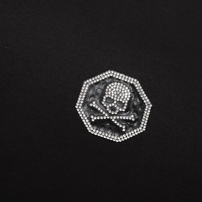 New-Hot stamping Skull T-shirt