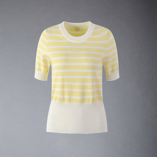 MR.TOM  Women Stripe T-shirt