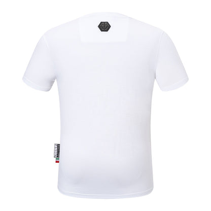 New-Hot stamping Skull T-shirt