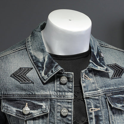 New-DSQ2 2025ss Distressed Denim Jacket