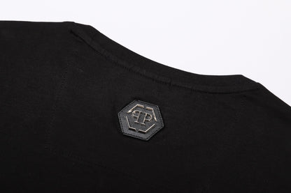 New-Hot stamping Skull T-shirt