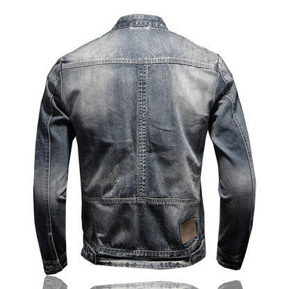 New D2 Distressed Denim Jacket