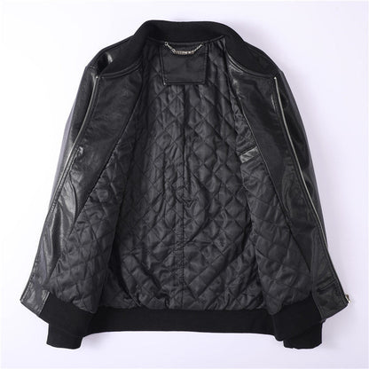 New-Philpp LOGO Cowhide Jacket